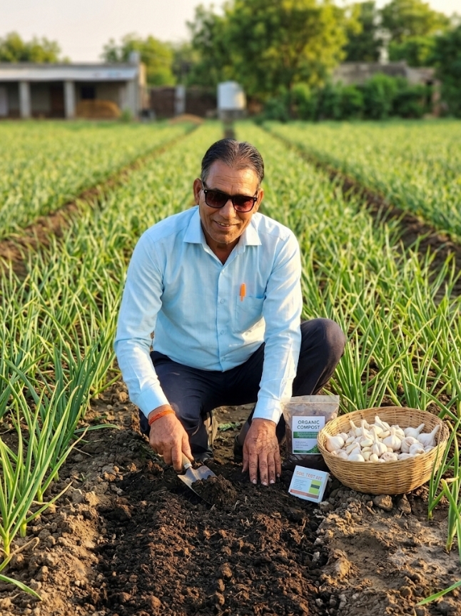 लहसुन की खेती में भूमि सुधार मुख्य है इसमें खेत की पहले रोगग्रस्त फसल का फंगस या रोग अगली फसल में आ जाये तो पुरी मेहनत बेकार ही जाती है अतः पहले भूमि सुधार जरूरी है